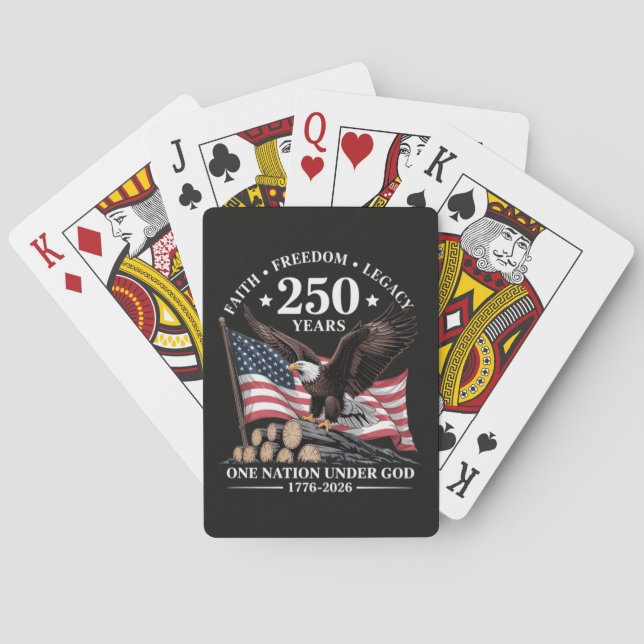 Jeu De Cartes Aigle 250e anniversaire États-Unis (dos)