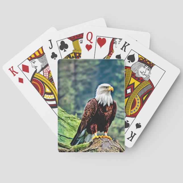 Jeu De Cartes Aigle à tête blanche américaine (dos)