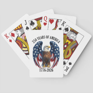 Jeu De Cartes Aigle Américain Patriotique 250 Ans 1776-2026