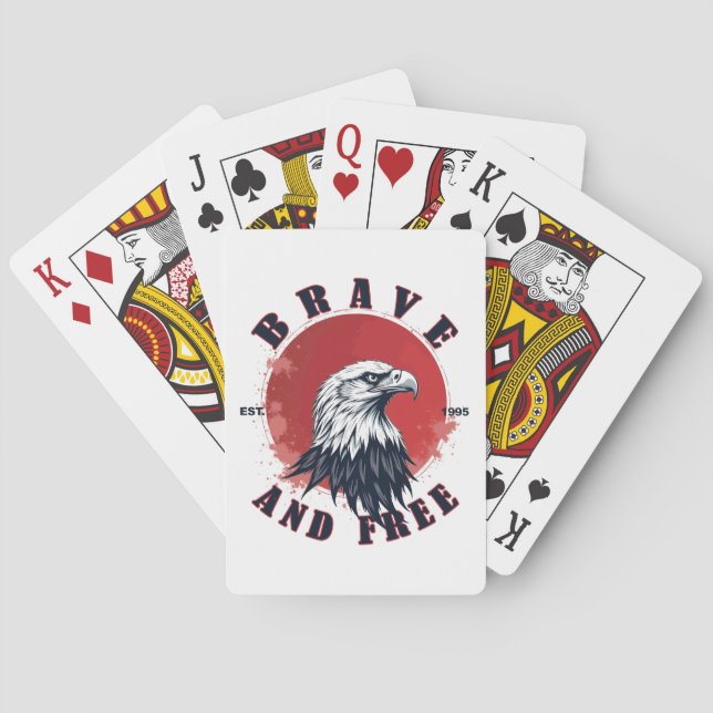 Jeu De Cartes Aigle Brave et Libre (dos)