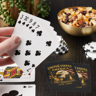 Jeu De Cartes Aigle du 250e anniversaire des États-Unis d'Amériq