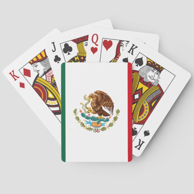 Jeu De Cartes Aigle du drapeau mexicain (dos)