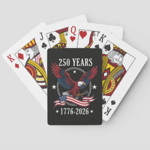 Jeu De Cartes Aigle Et Drapeau 250 Ans 1776-2026 250ème