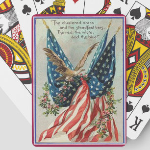Jeu De Cartes Aigle et drapeau américain Patriotique