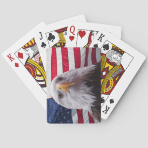 Jeu De Cartes Aigle et drapeau américains