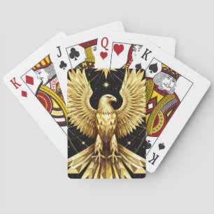 Jeu De Cartes Aigle Ornemental Doré