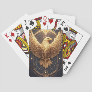 Jeu De Cartes Aigle Ornemental Doré
