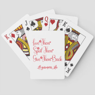Jeu De Cartes Aimez-Les Les Gâter Leur Rendre Grand-Mère Drôle