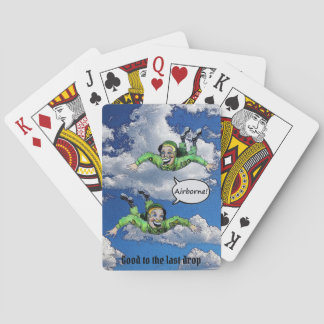 Jeu De Cartes Airborne, armée jump paratrooper, army cartoon