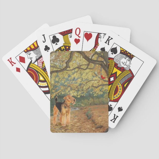 Jeu De Cartes Airedale Terrier Ornithologie (dos)