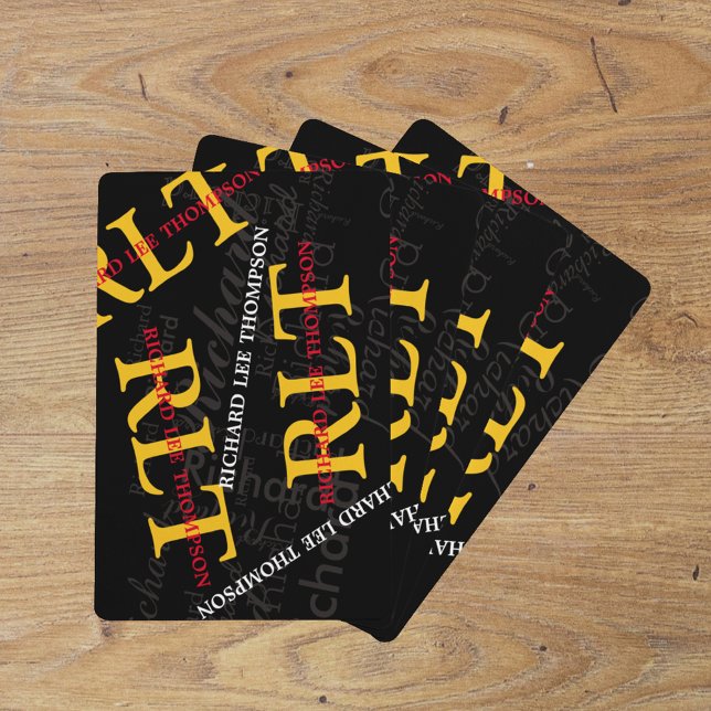 Jeu De Cartes Ajouter des initiales et un nom pour obtenir un no (Créateur téléchargé)