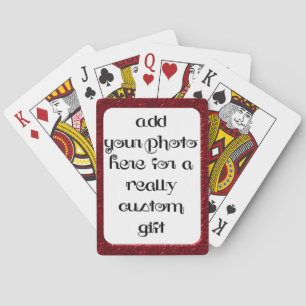 Jeu De Cartes Ajouter Votre Photo Red Frame Bicycle® Play