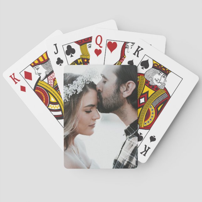 Jeu De Cartes Ajouter votre propre photo personnalisée double fa (dos)