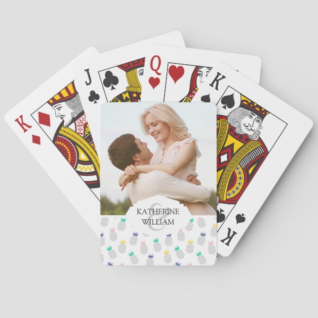 Jeu De Cartes Ajoutez vos ananas | abstraits nommés (dos)