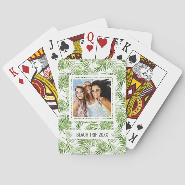 Jeu De Cartes Ajoutez vos palmettes | vertes nommées (dos)