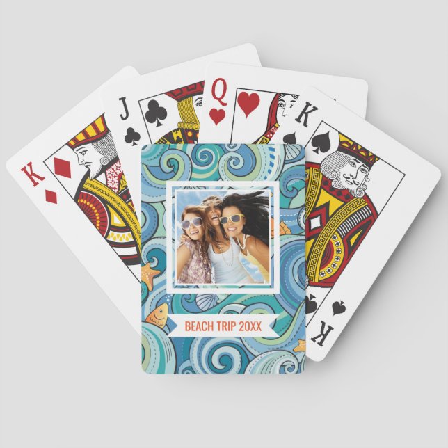 Jeu De Cartes Ajoutez vos poissons nommés de | parmi le motif de (dos)