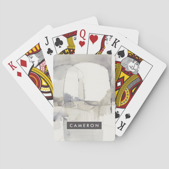 Jeu De Cartes Ajoutez votre abrégé sur nommé gris de (dos)