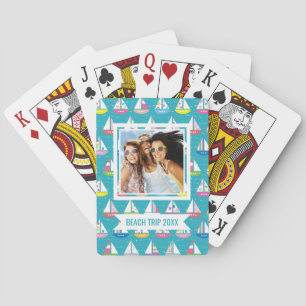 Jeu De Cartes Ajoutez votre motif en pastel nommé de voilier