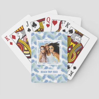 Jeu De Cartes Ajoutez votre motif en pastel | tropical nommé