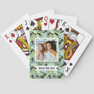 Jeu De Cartes Ajoutez votre motif floral de jungle nommée de  