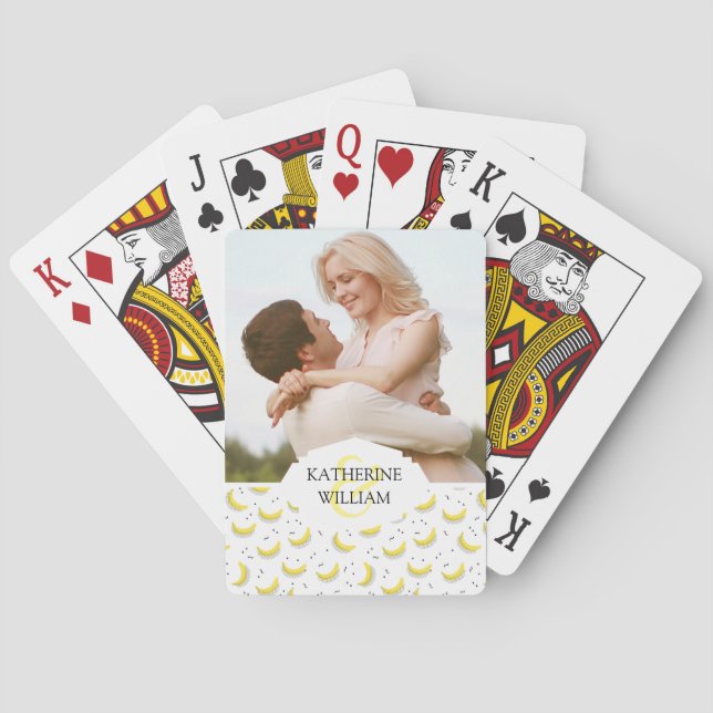 Jeu De Cartes Ajoutez votre nom | Bananes géométriques (dos)
