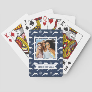 Jeu De Cartes Ajoutez votre nom Dauphins sur le Motif de parad