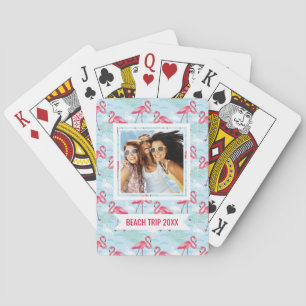Jeu De Cartes Ajoutez votre nom Modèle flamant