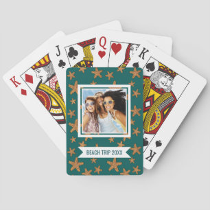 Jeu De Cartes Ajoutez votre nom   Motif de poisson orange