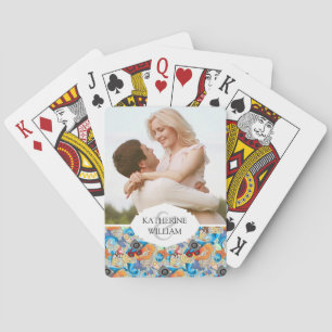 Jeu De Cartes Ajoutez votre nom Motif d'été