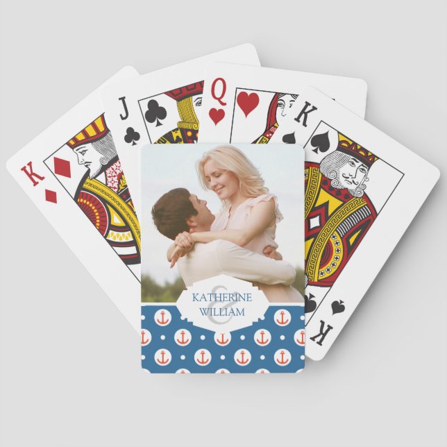 Jeu De Cartes Ajoutez votre nom | Points Ancres (dos)