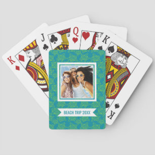Jeu De Cartes Ajoutez votre nom   Starfish Crowd Motif   Monogra