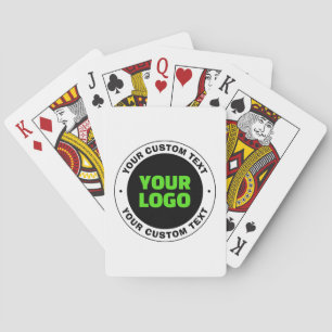 Jeu De Cartes Ajoutez votre propre logo d'entreprise ou design t
