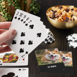 Jeu De Cartes Ajoutez votre propre photo de chien et nom