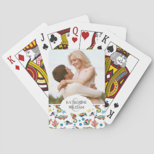 Jeu De Cartes Ajoutez votre vie marine sous-marine colorée