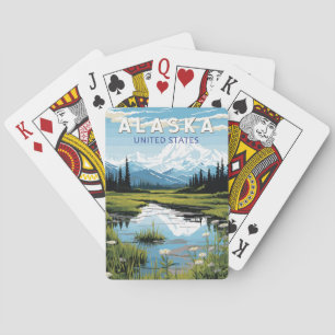 Jeu De Cartes Alaska Voyage Art Vintage