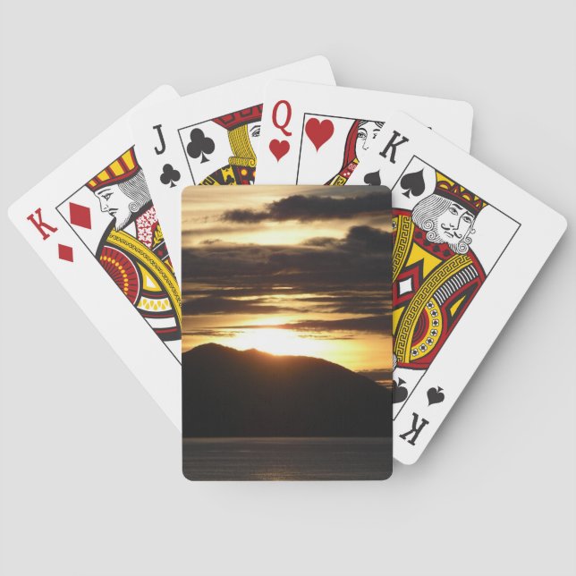 Jeu De Cartes Alaskan Sunset III Belle photographie de l'Alaska (dos)
