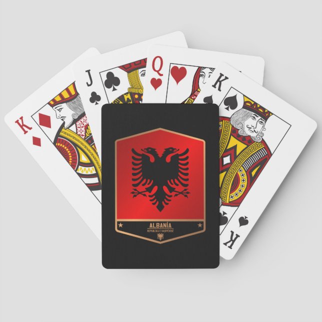 Jeu De Cartes Albanie (dos)