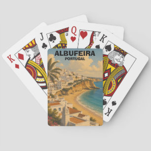 Jeu De Cartes Albufeira Portugal Algarve Voyage Vintage