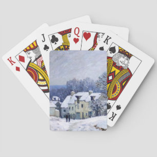 Jeu De Cartes Alfred Sisley - Place Chenil à Marly, Effet de nei