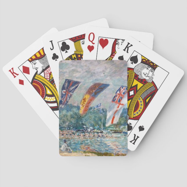 Jeu De Cartes Alfred Sisley - Régates à Molesey (dos)