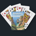 Jeu De Cartes Algarve Portugal Travel Art Vintage<br><div class="desc">Design d'art vectoriel de l'Algarve. L'Algarve,  la région la plus méridionale du Portugal,  est connue pour ses plages de l'Atlantique et ses stations de golf.</div>