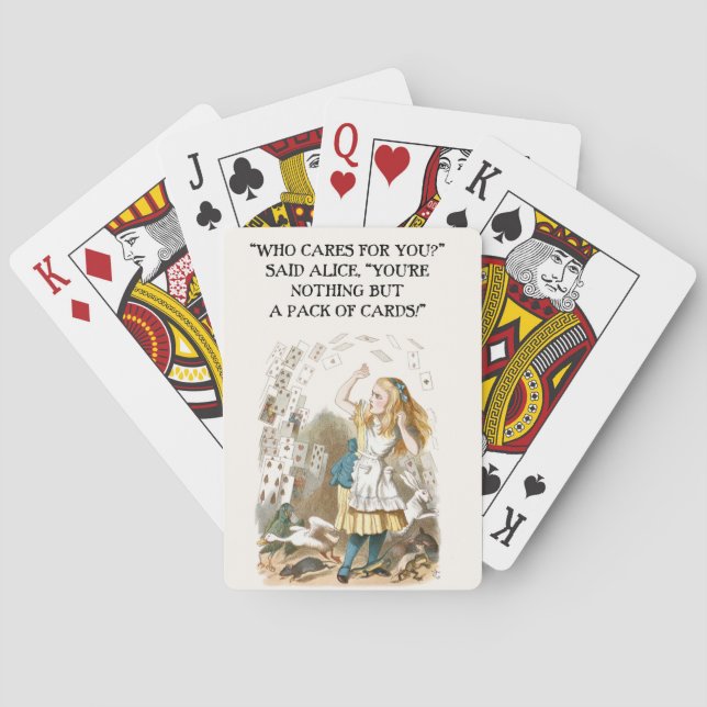 Jeu De Cartes Alice au pays des merveilles (dos)