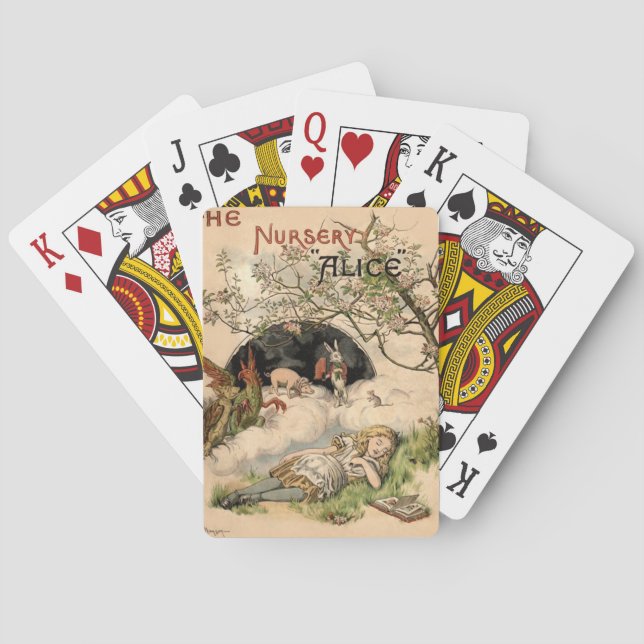 Jeu De Cartes Alice au pays des merveilles Illustrations classiq (dos)