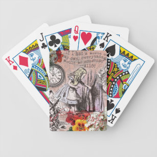 Cartes A Jouer Alice Au Pays Des Merveilles Zazzle Fr