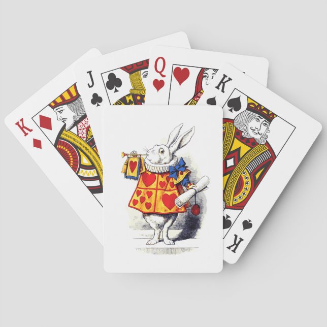 Jeu De Cartes Alice au pays des merveilles Le lapin blanc de Ten (dos)