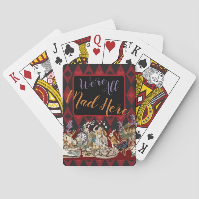 Jeu De Cartes Alice au pays des merveilles Mad Cheshire Chat (dos)