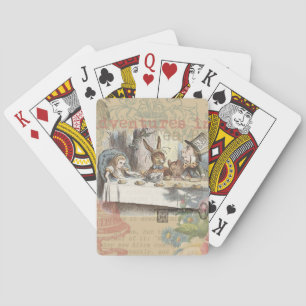 Jeu De Cartes Alice au pays des merveilles Mad Tea Party Art