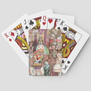 Jeu De Cartes Alice au pays des merveilles vintage, Reine de Cœu