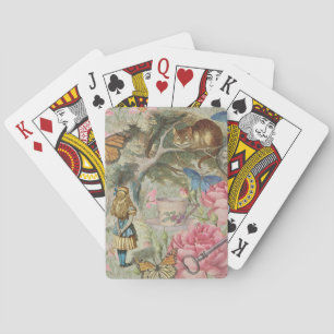 Jeu De Cartes Alice Chat du Cheshire Jardin de l'Arbre Wonderlan