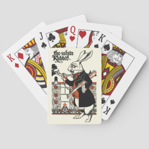 Jeu De Cartes Alice Lapin Blanc Classique Wonderland 